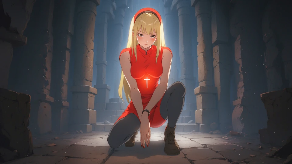 Spiritual Anime Woman Background