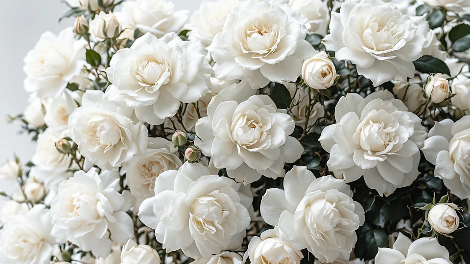 White Roses Aesthetic Wallpaper