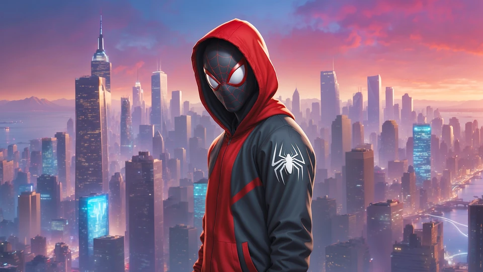 Miles Morales Spider Verse Background