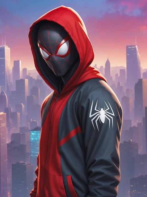 Miles Morales Spider Verse Background