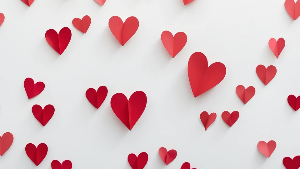 Heart Cascade Wallpaper