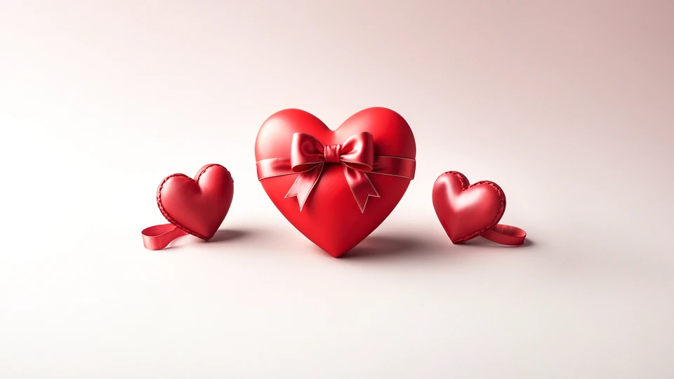 Heart Bow Background