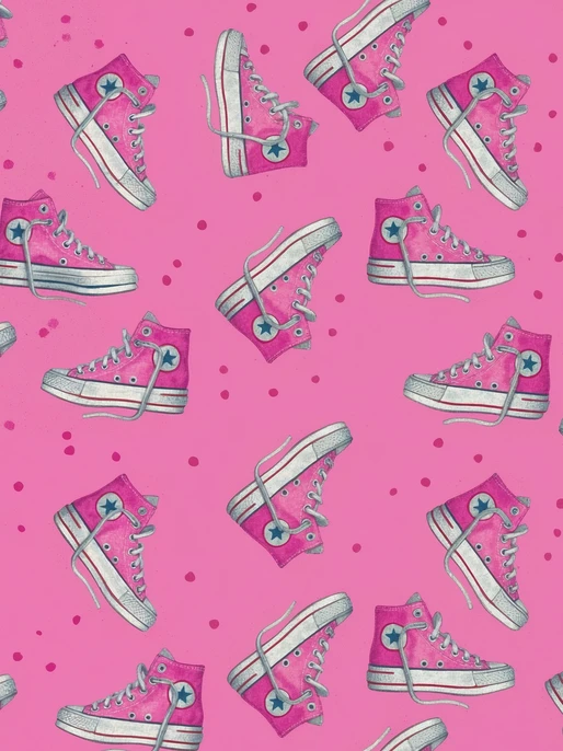 Converse Shoes Pattern Wallpaper