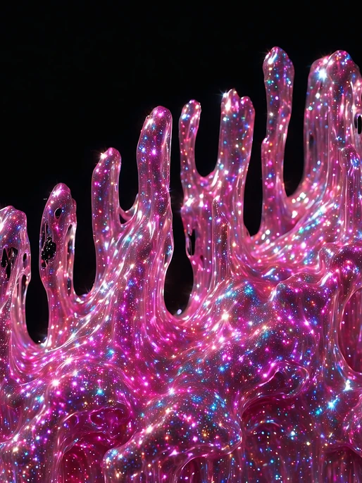 Glittery Pink Drip Screen Image