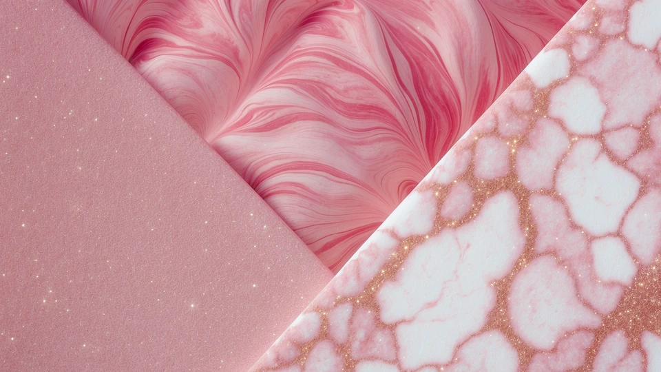 Preppy Pink Marble Image