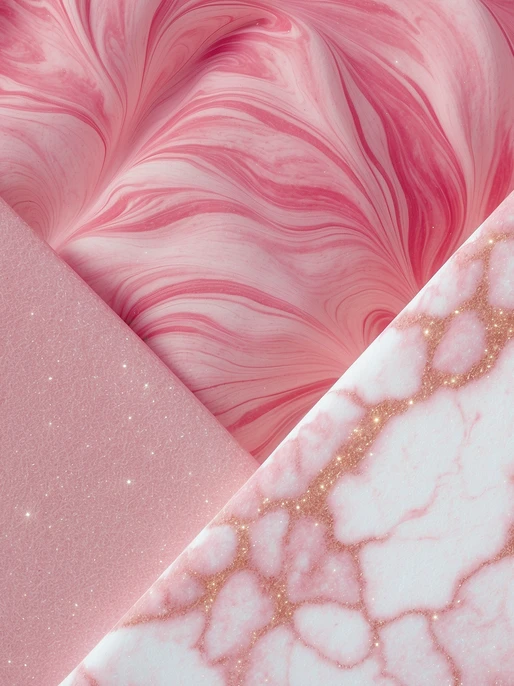 Preppy Pink Marble Image