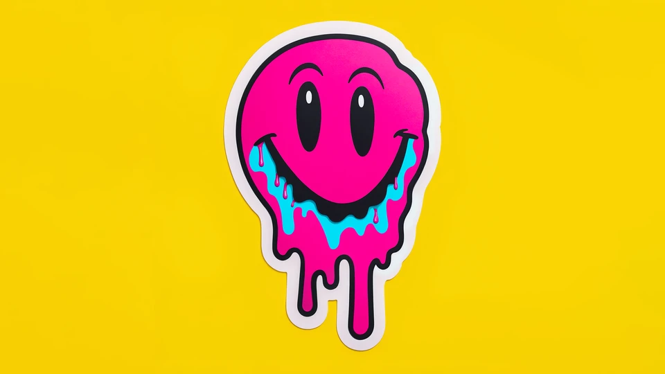 Gooey Smiling Face Wallpaper