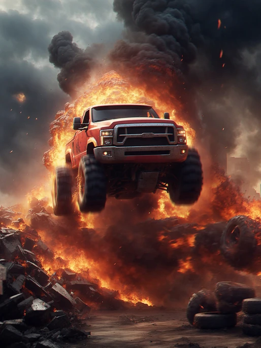 Monster Truck Fury Background