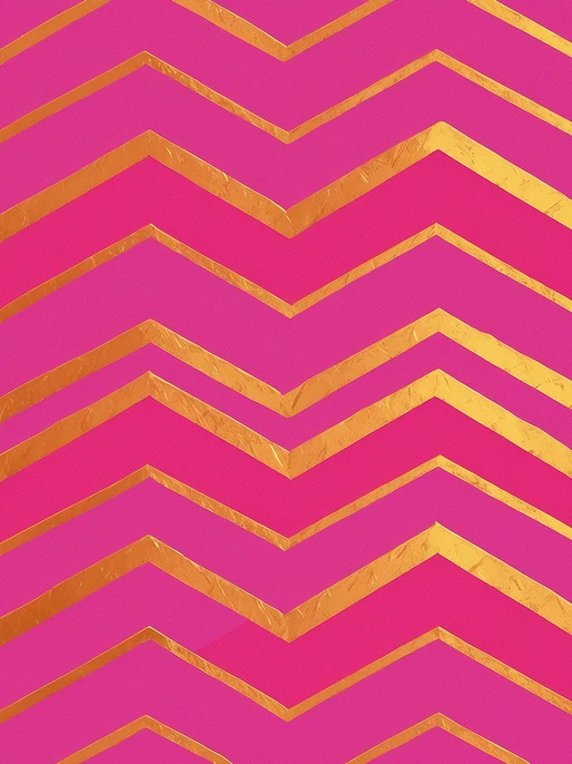 Pink Gold Zigzag Background