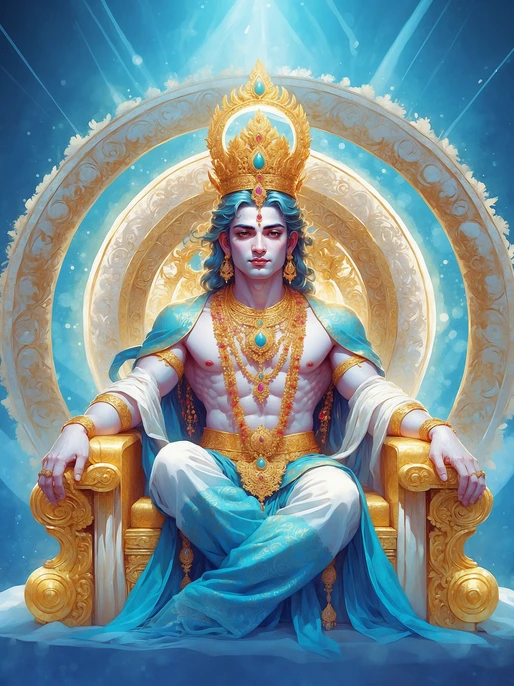 Lord Ayyappan Radiant Background