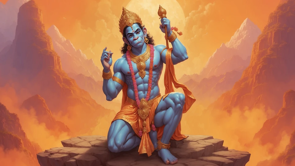 Hanuman Dancing Screen