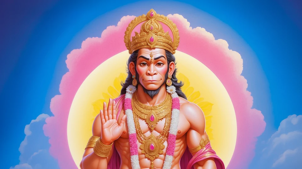 Hanuman Blessing Wallpaper