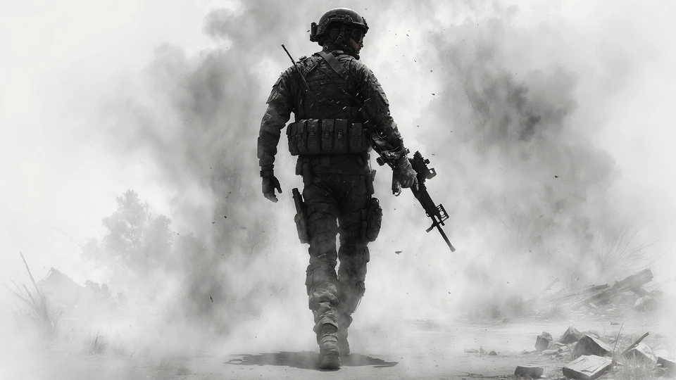 Intense Soldier Image