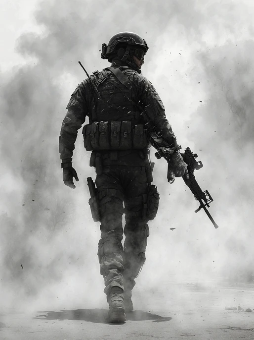 Intense Soldier Image