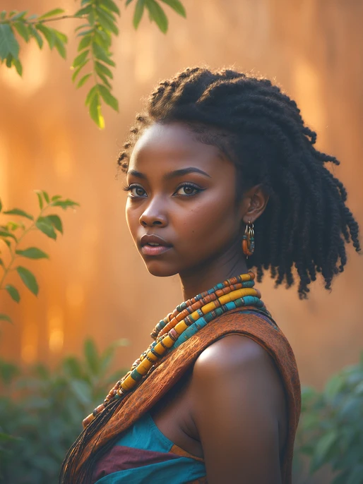 African Woman Lu Ji Wallpaper