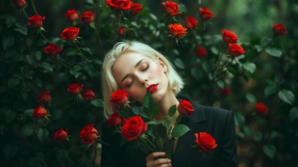 Dreamy Girls Portrait Image