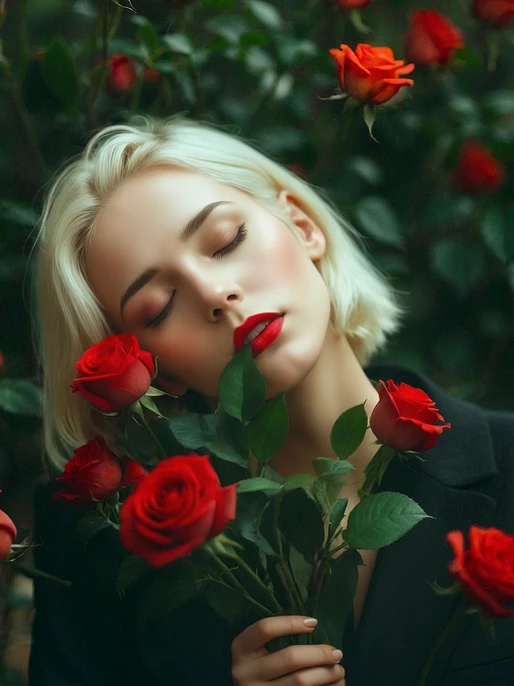 Dreamy Girls Portrait Image