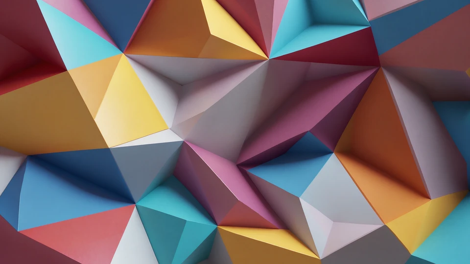 Pastel Origami Folds Wallpaper