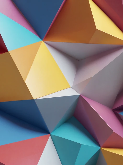 Pastel Origami Folds Wallpaper