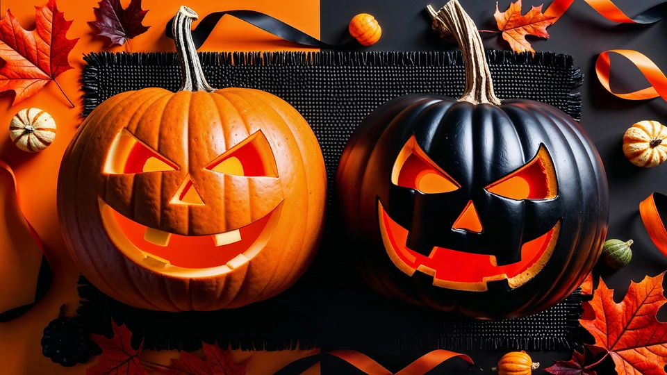 Seasonal Decor with Pumpkins Screen Image