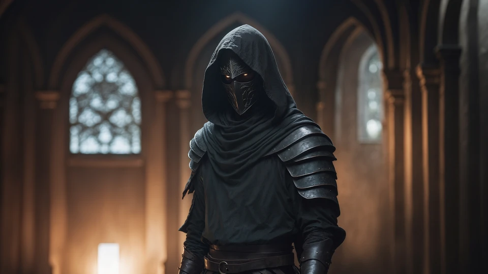 Dark Cloaked Assassin Wallpaper