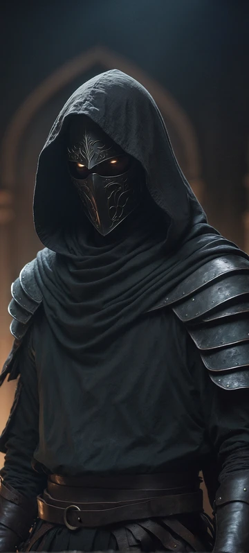 Dark Cloaked Assassin Wallpaper