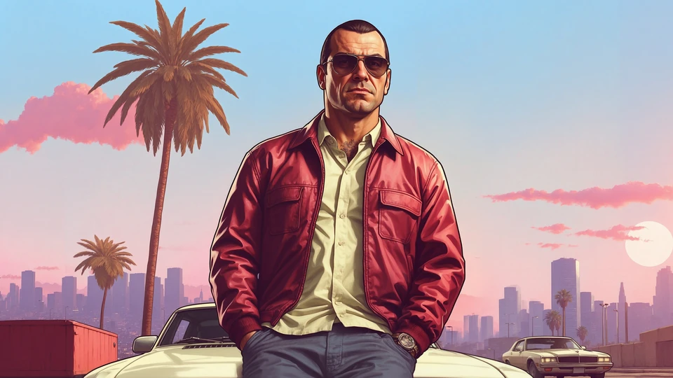 GTA V-Style Anime Poster