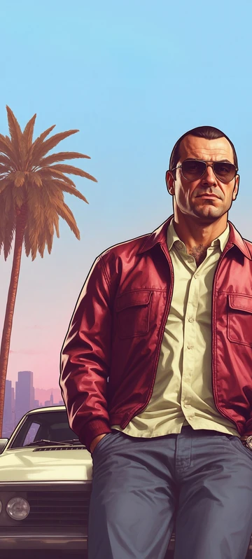 GTA V-Style Anime Poster