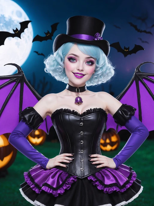 Halloween Gothic Fairy at Night