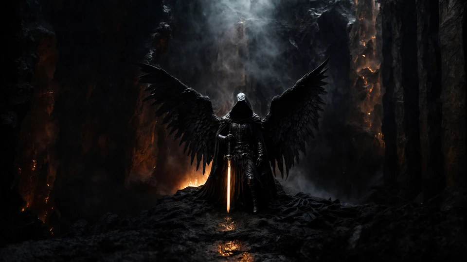 Fallen Angel Abyss Wallpaper