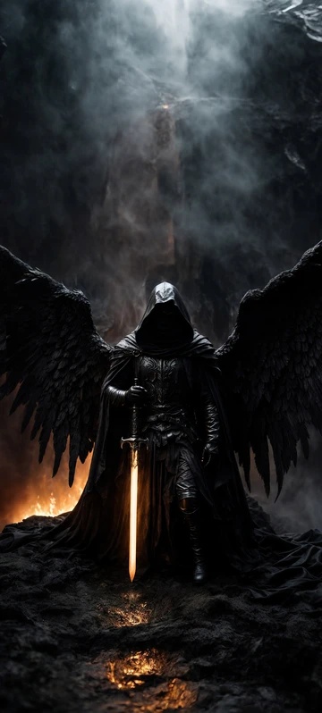 Fallen Angel Abyss Wallpaper