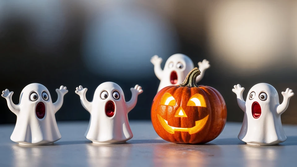 Jack-o'-Lantern & Ghost Trio Image