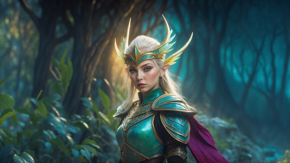 Elven Warrior Fantasy Wallpaper