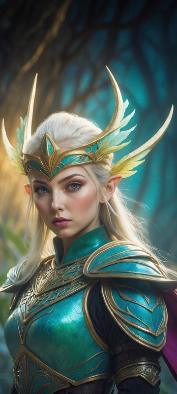 Elven Warrior Fantasy Wallpaper