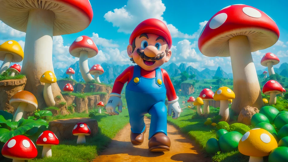 Mario's Mushroom Kingdom Wallpaper