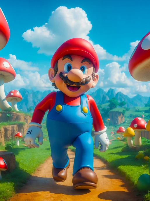 Mario's Mushroom Kingdom Wallpaper