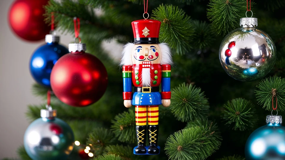 Festive Nutcracker Decoration Image