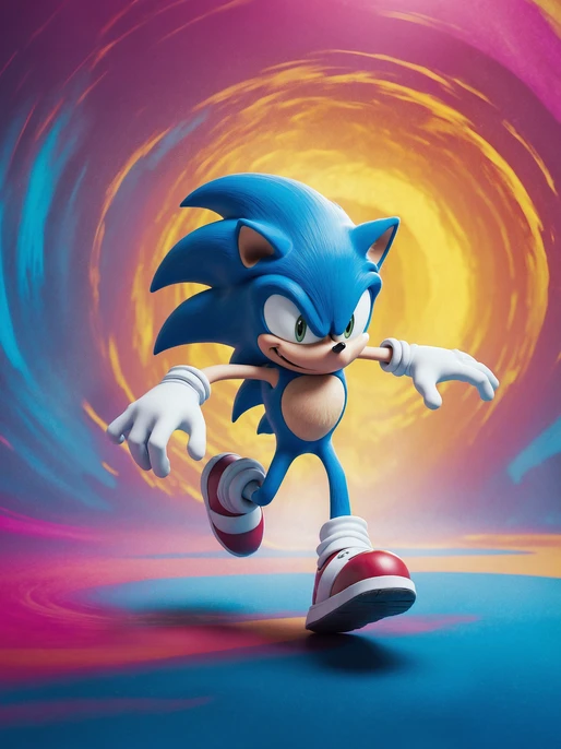 Running Sonic Fantasy Wallpaper