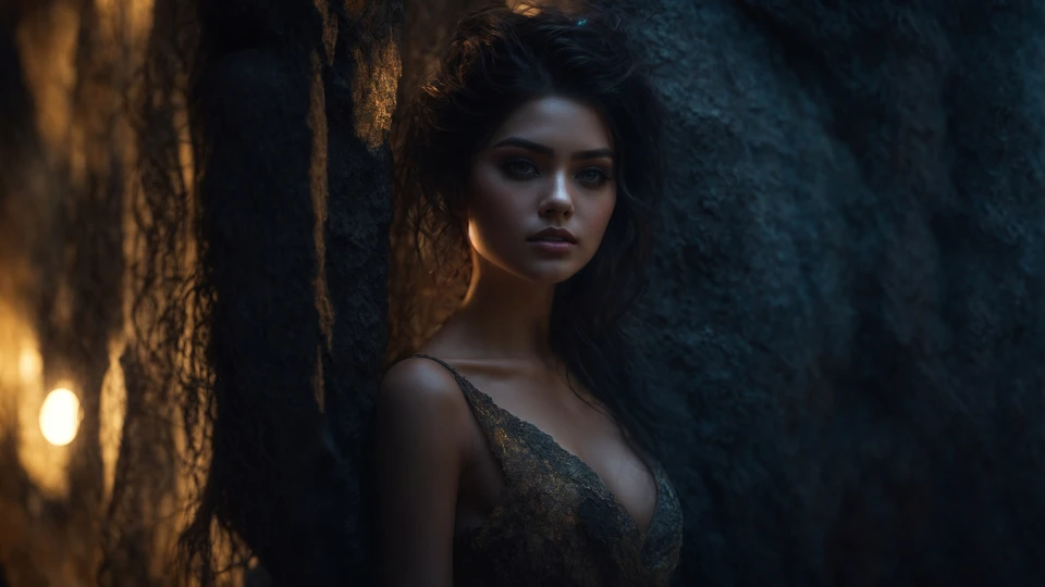 Dark Hair Girl Anime Art