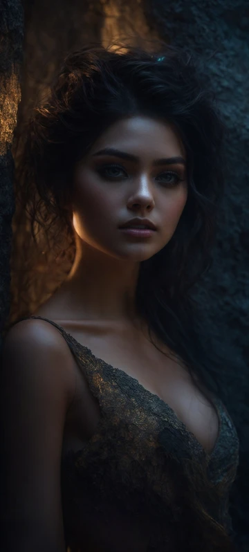 Dark Hair Girl Anime Art