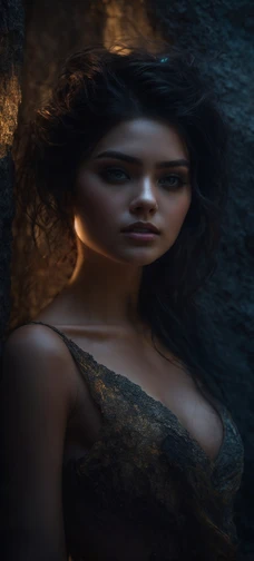 Dark Hair Girl Anime Art