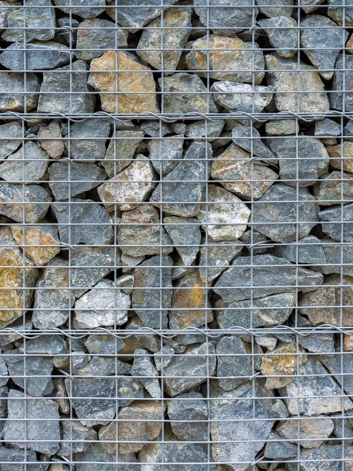 Gabion Wall Stone Wallpaper 