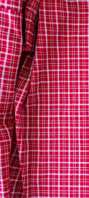 Fabric Shirt with Vertical Stripes