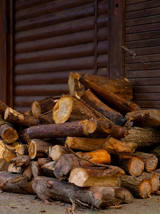 Firewood Near The House Screen