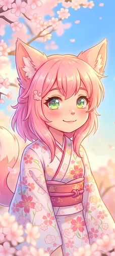 Kitsune Girl Wallpaper