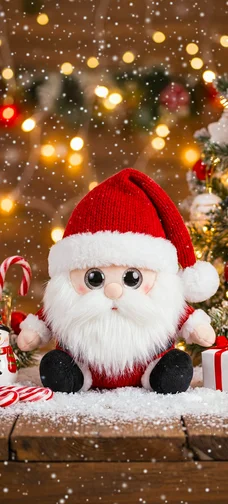 Cute Plush Santa Image