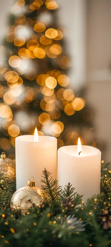 Advent Wreath with Candles Screen