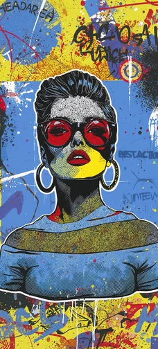 Pop Art Face Wallpaper 