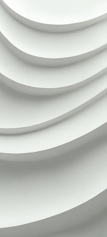 White 3D Curves Geometric Screen