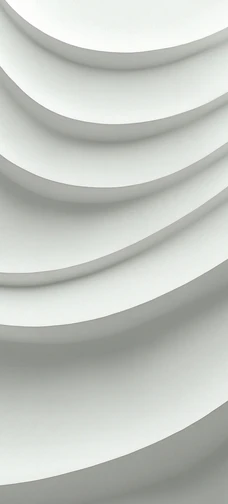 White 3D Curves Geometric Screen